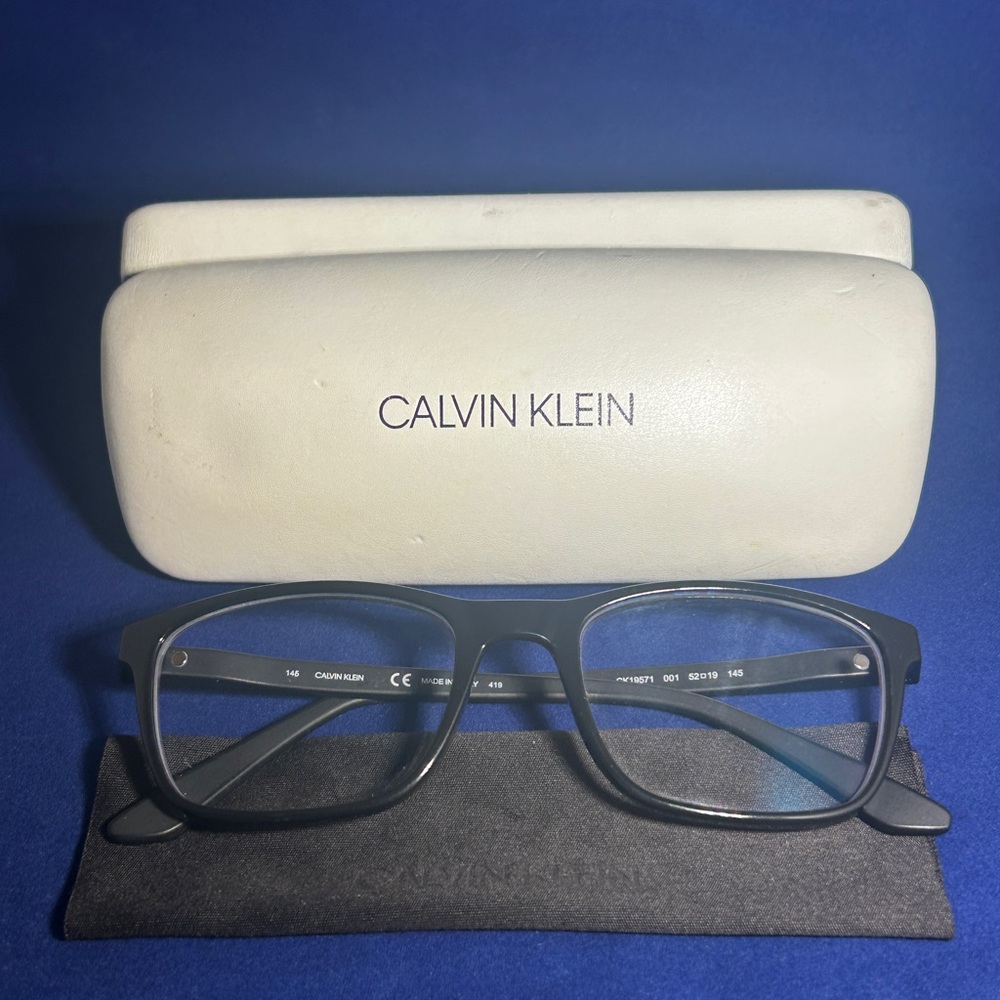 Calvin Klein Black and Navy Eyeglass Frames